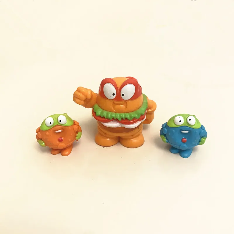 3 Pz/Set Burger King Doll + Superzings Action Figures Bambole Cute Super Zings Collection Model Toys For Kids Playing Gift