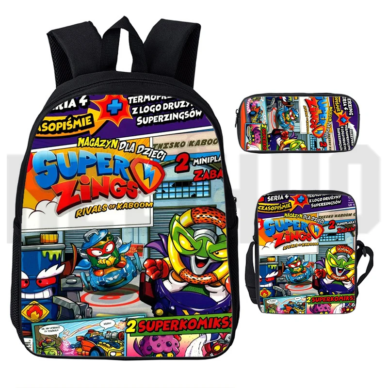 Stampa 3D Superzings Zaini Astuccio Per Penne Mochila Fashion Super Zings Series 4/5/6 Zaino Per Adolescenti Ragazze Sac A Dos Zaino