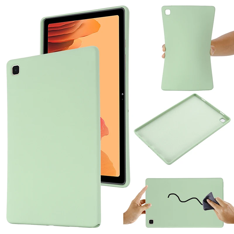 Tablet Galaxy Tab A7 2020 T500 T505 Custodia In Silicone Per Samsung T500 Liquid Soft Cover Per Samsung Galaxy T500 P505 Capa Fundas