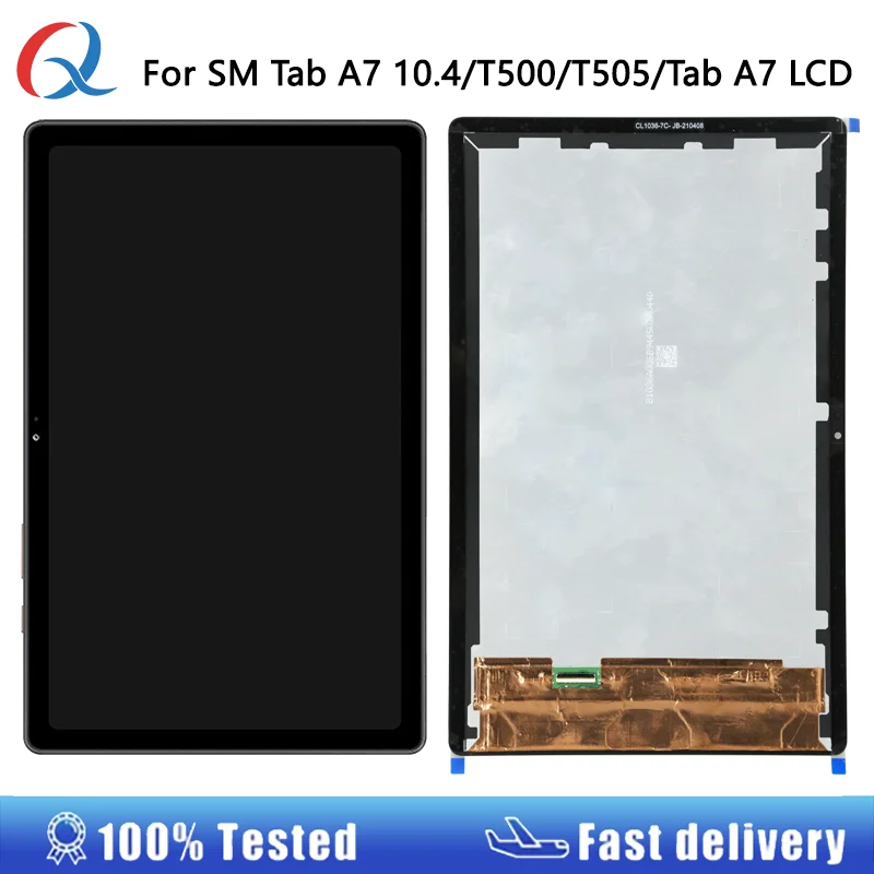 Per Samsung Galaxy Tab A7 10.4 (2020) T505 T500 Display Lcd Sm-T500 Touch Sensor Glass Screen Digitizer Assembly Per T500 Lcd