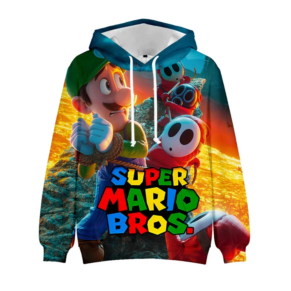Super Mario Bros. Super Mario Mario Casual Pullover Felpa Con Cappuccio Vestiti Ragazze Da 2 A 7 Anni Abbigliamento Per Bambini