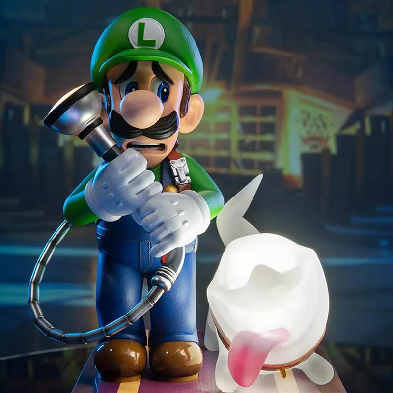 Kawaii Mansion Di Luigi 3 Super Bros Action Figure Toys Luigi E Polterpup 9 "Statua Dipinta In Pvc Figure Anime Compleanno Regali Per Bambini