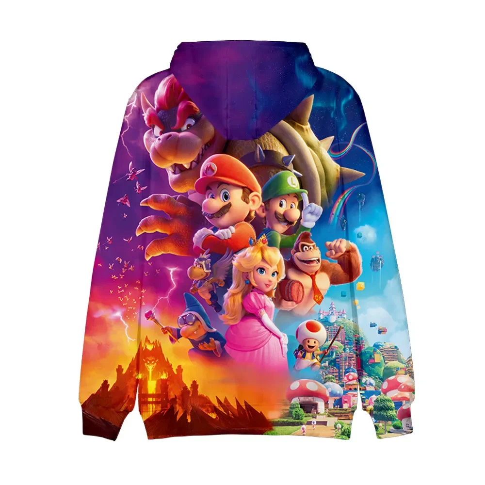 Super Mario Bros. Super Mario Mario Casual Pullover Felpa Con Cappuccio Vestiti Ragazze Da 2 A 7 Anni Abbigliamento Per Bambini