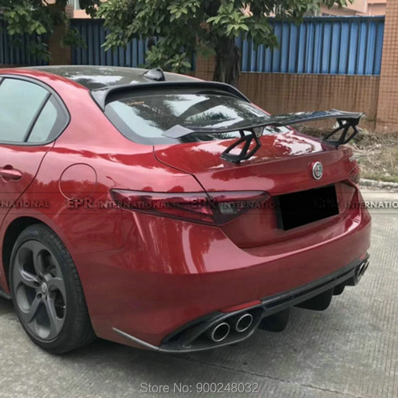 Per Alfa Romeo Giulia Giulia 2017-2018 Gt Carbon Spoiler Wing Trunk Lip Boot Cover Car Styling