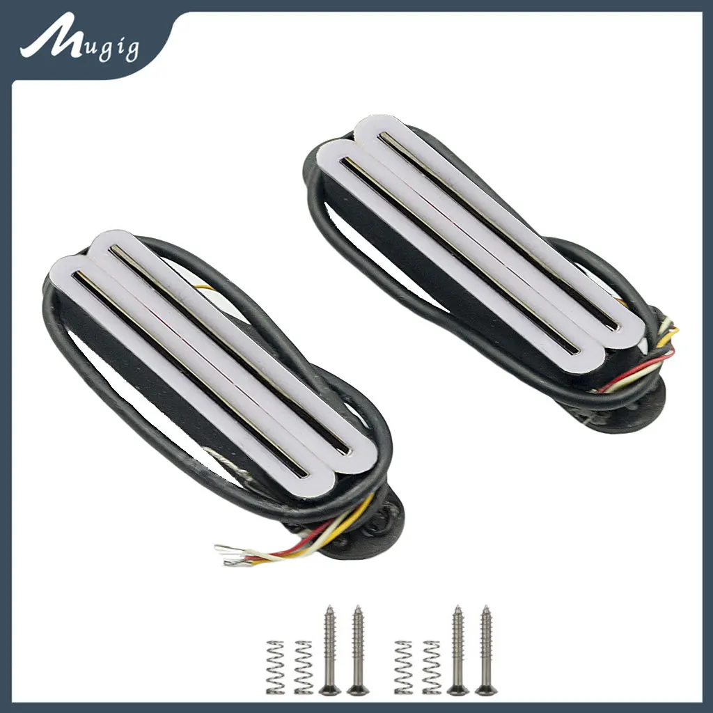 Mugig 2Pcs Humbucker Bridge Pickup Dual Coil Bridge Pickup Pickup Dual Rail Per Chitarra Elettrica Tl