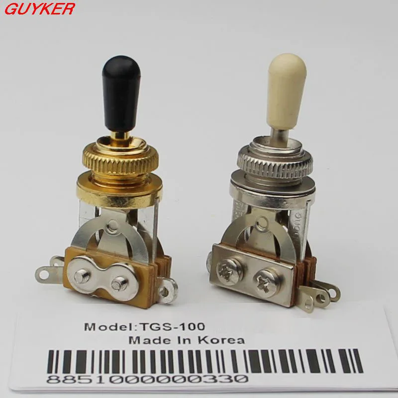 1 Pz Chitarra 3 Way Toggle Switch Pickup Selector Nichel/Oro