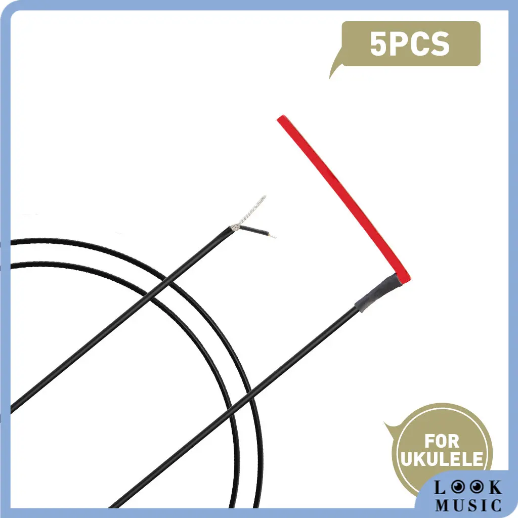 Look 5/10Pcs 4 String Ukulele Sotto La Sella Equalizzatore Piezoelettrico Pickup Rosso Piezo Per Soprano Tenore Baritone Ukulele Parts Set