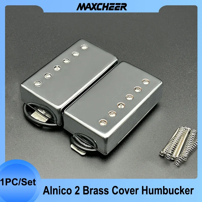 Alnico 2 Humbucker Pickup Per Chitarra 4 Coil Cable 7.5K/8.6K/15K Coil Splitting Con Coperchio In Ottone Alnico Ii Pickup Per Chitarra Lp