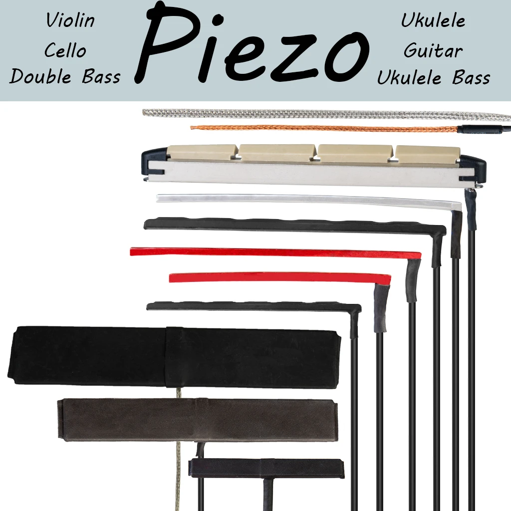 1Pc Soft Piezo Bridge Saddle Rod Piezo High Sensitive Under-Saddle Passivo Piezo Pickup Per Chitarra Ukulele Bass Violoncello Ecc
