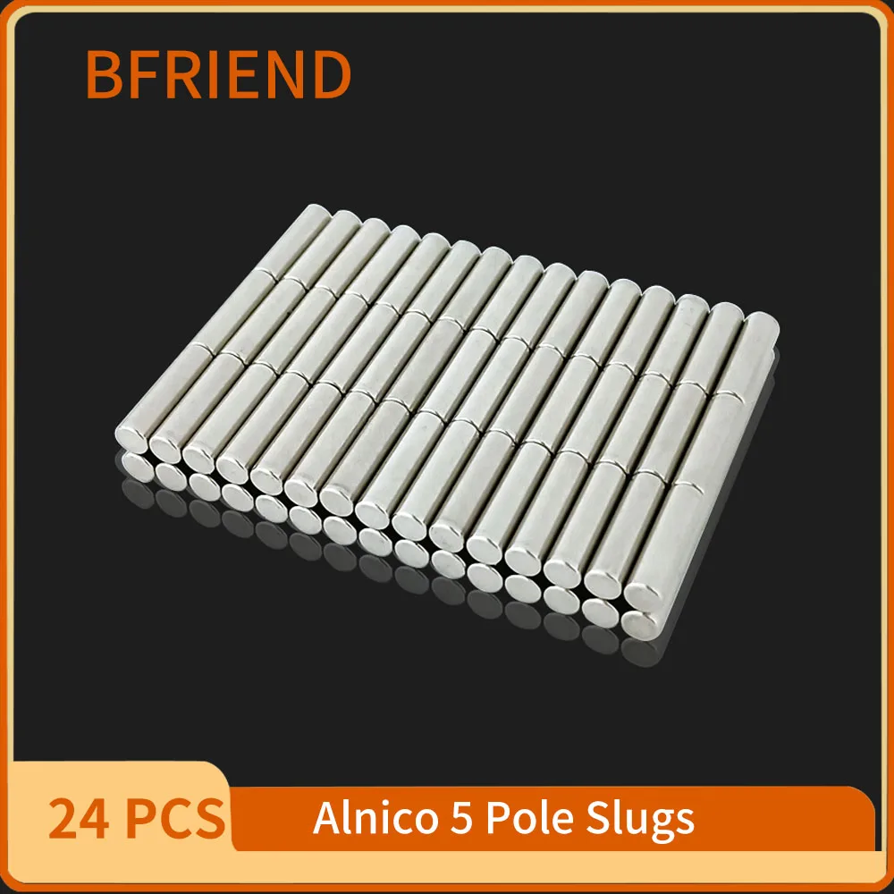24 Pz Alnico 5 Chitarra Humbucker Pickup Magnetizzato Pickup Per Chitarra Polepiece Slug Pole Slug Pickup Magnete Slug Aste 15Mm/18Mm