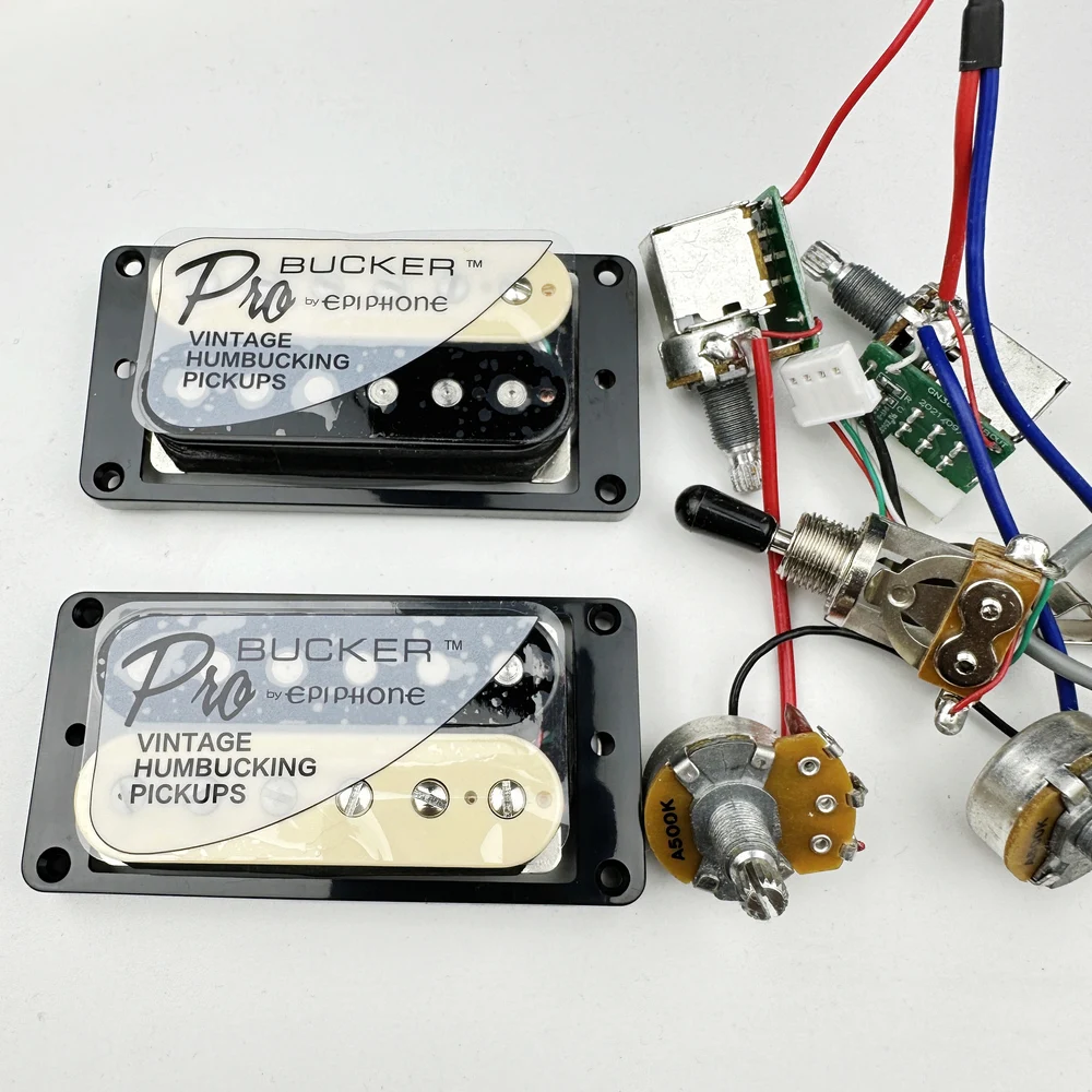 1 Set Lp Standard Probucker Alnico Chitarra Elettrica Zebra Humbucker Pickup Con Cablaggio Pro Per Epi