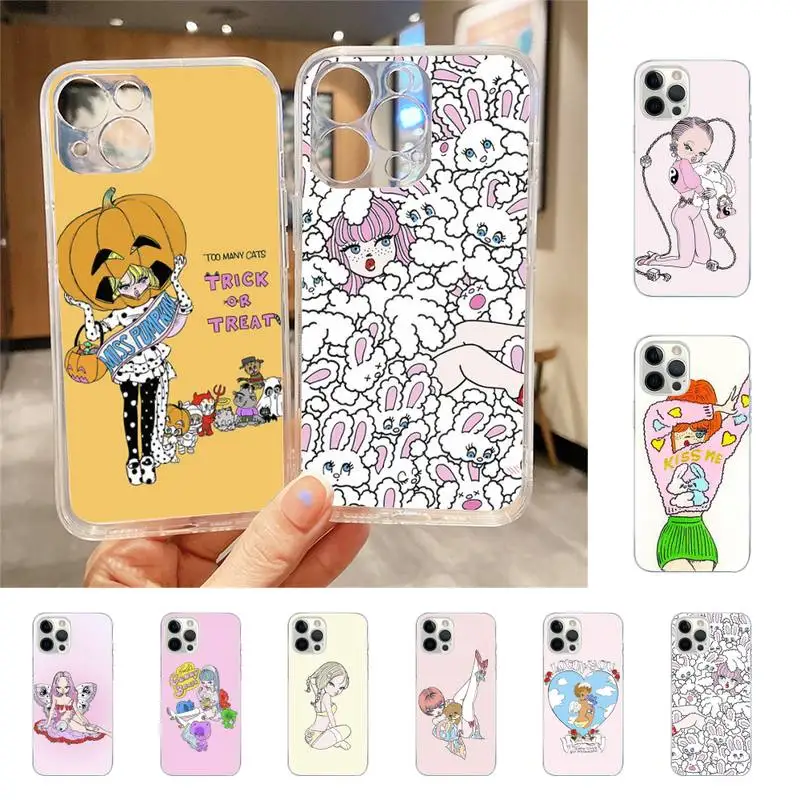 Cartoon Foxy Illustrations Custodia Per Telefono Per Iphone 7 8 Plus X Xr Xs 11 12 13 Se2020 Mini Mobile Iphone 14 Pro Max Case