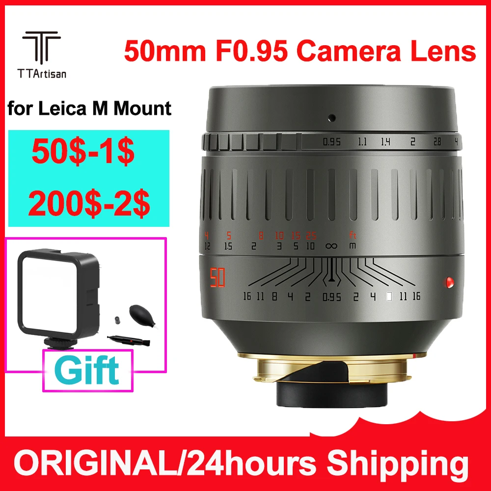 Nuovo Colore Originale Ttartisan 50Mm F0.95 Obiettivo Ad Ampia Apertura Per Leica M Mount Per Fotocamera Leica M240 M10P M10M M9 M10 M262 Mf
