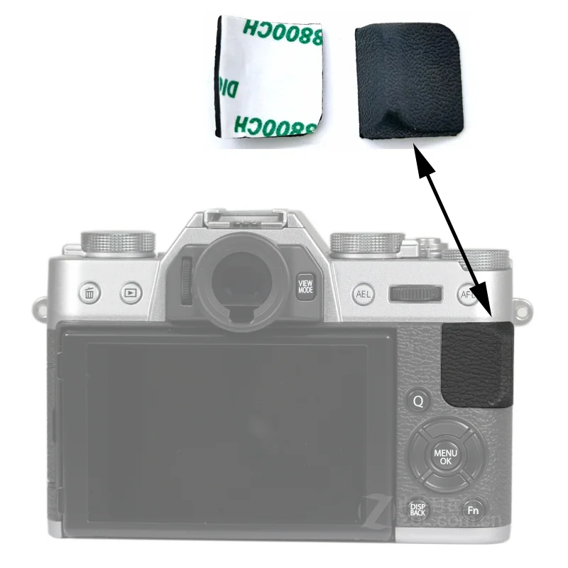 Per Fujifilm Xt10 Xt20 Thumb Rubber Back Cover Dslr Camera Unità Di Ricambio Unità Di Riparazione Unità Repa