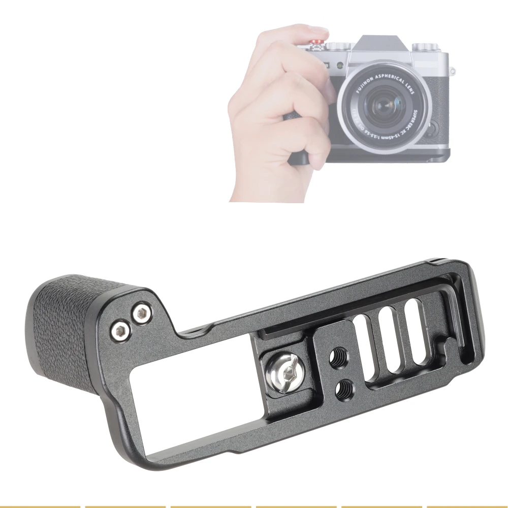 Wepoto Xt30 Grip Bracciale In Metallo Base A Sgancio Rapido Manubrio In Pelle Compatibile Con Fuji Xt30 Xt20 Xt10 Sostituisce Mhg-Xt10 Impugnatura (C
