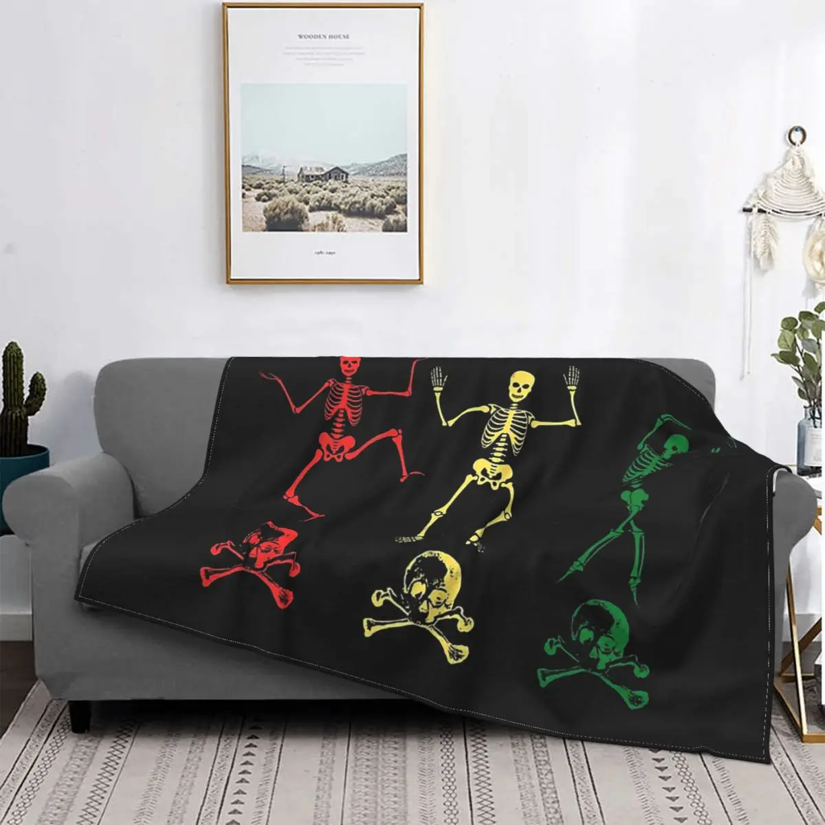 Little Bob Scheletri Ajax Bob Marley Coperta Peluche Autunno/Inverno Coperte Super Calde Per Ufficio Peluche Trapunta Sottile