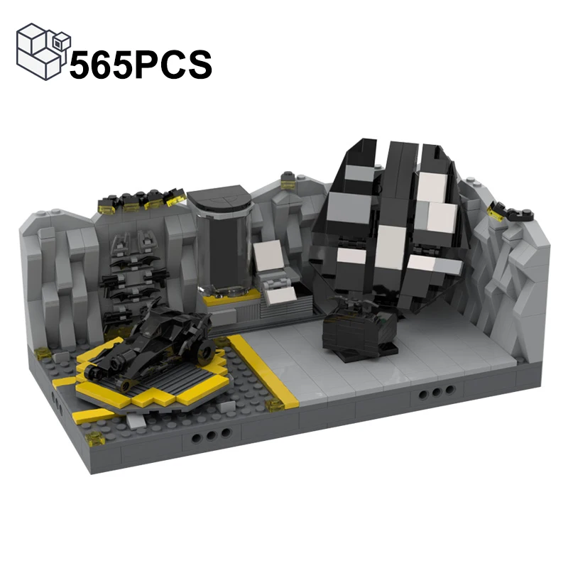 Moc 565Pcs Bat Laboratory Cave Building Blocks Batmobile Tank Tumbler Model Assemblare Mattoni Puzzle Giocattoli Regali Per Ragazzi Bambini