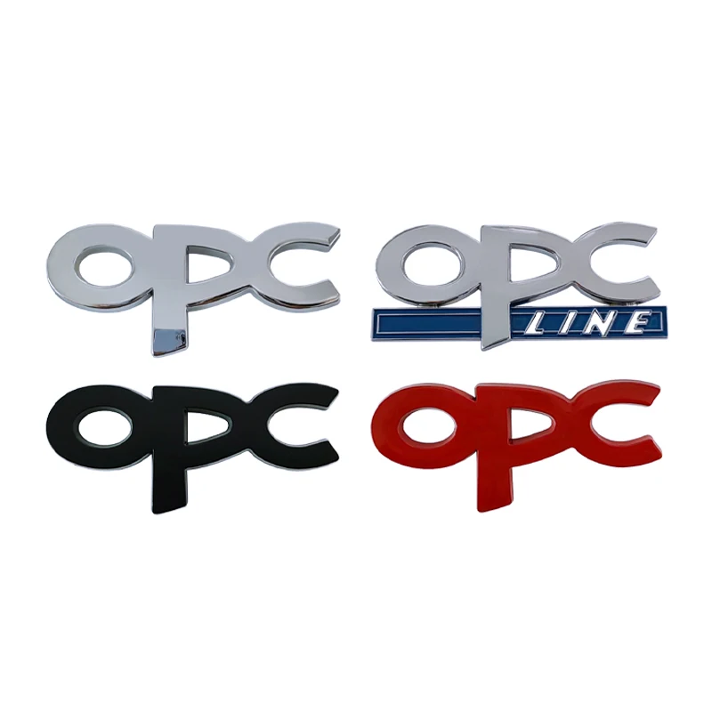 3D Metal Opc Logo Car Fender Emblem Trunk Badge Per Opel Insignia Corsa E Astra H J D Zafira Vectra Opc Line Sticker Accessori
