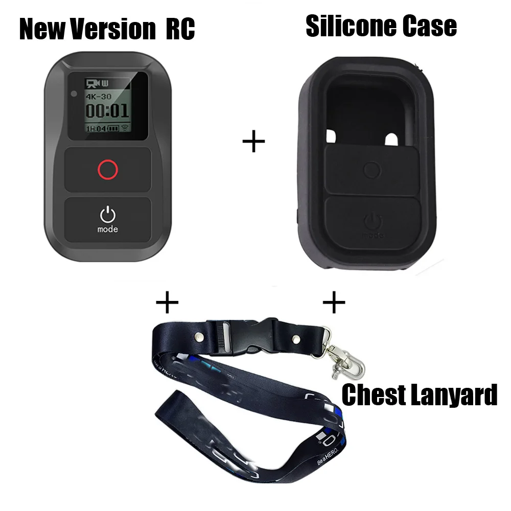 Nuovo Telecomando Wifi Impermeabile Intelligente Per Gopro Hero 8 7 6 5 4 3 Hero 4 5 Session + Remote Case Camera Accessori Wireless