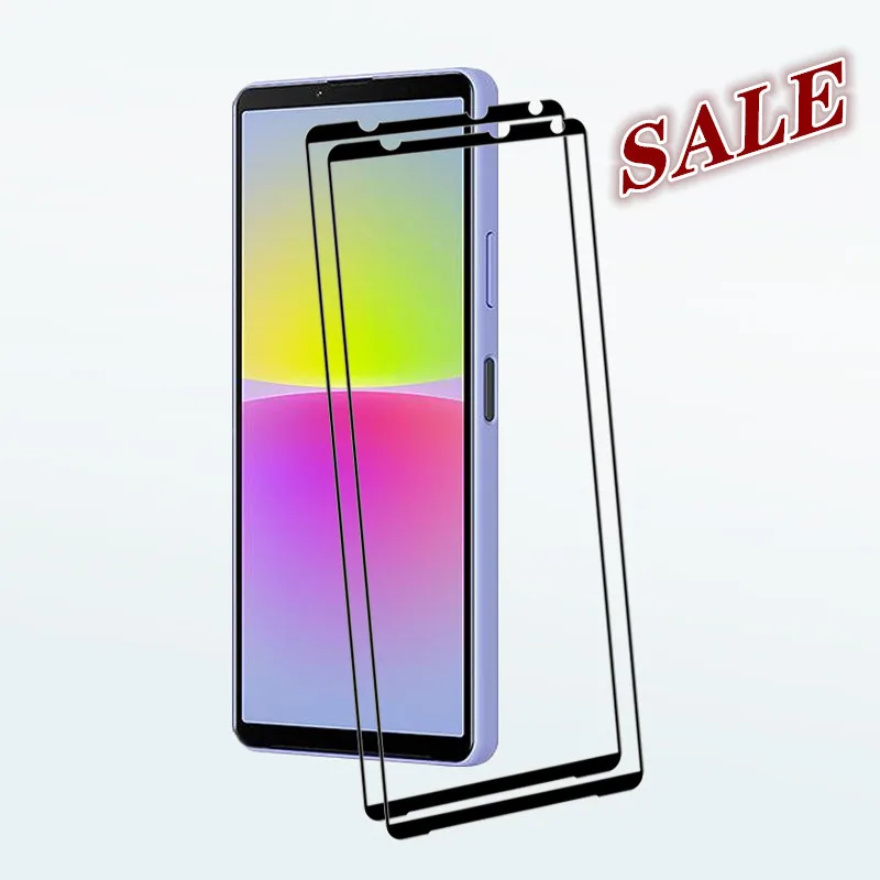Vetro Temperato A Copertura Totale Per Sony Xperia 10V 10Iv 10Iii 10Ii Xperia 10 Pellicola Proteggi Schermo Antigraffio 9H Pellicola Antiurto 2 Pezzi