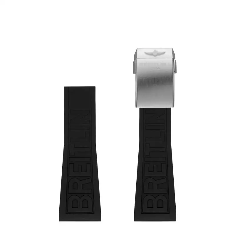 Pcavo Per Cinturini Breitling 22Mm 24Mm Cinturino In Gomma Per Avenger Navittimer World Gomma Impermeabile Soft Black Diver Pro