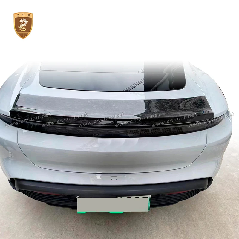 Nuovo Arrivo 2020 Taycan Autoparts Msy Stile Spoiler Posteriore Ala Di Coda In Fibra Di Carbonio Nero Bodykit Fit Porsche-Taycan Regolare 4S