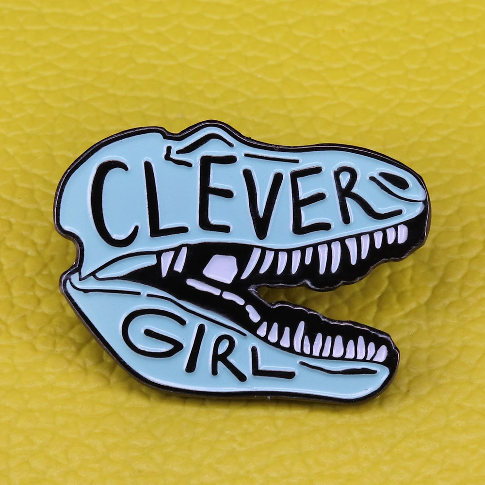 Spilla Da Donna Intelligente T-Rex Dinosaur Park Raptor Badge Regalo Per La Sua Spilla Jurassic Park World Spilla Smaltata