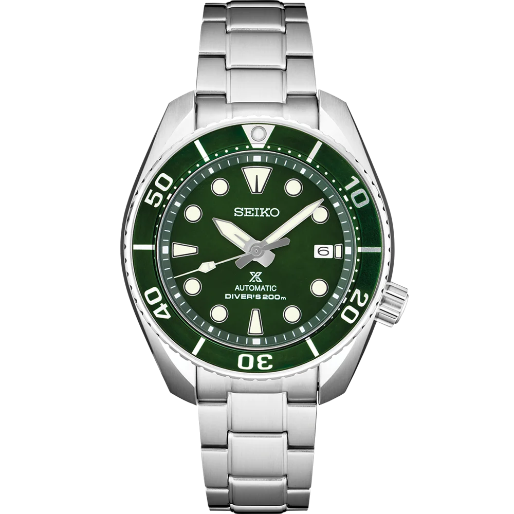 Seiko Prospezione Ex 3Rd Gen "Sumo" Diver 200M Orologio Automatico In Vetro Zaffiro Con Quadrante Verde Spb103J1
