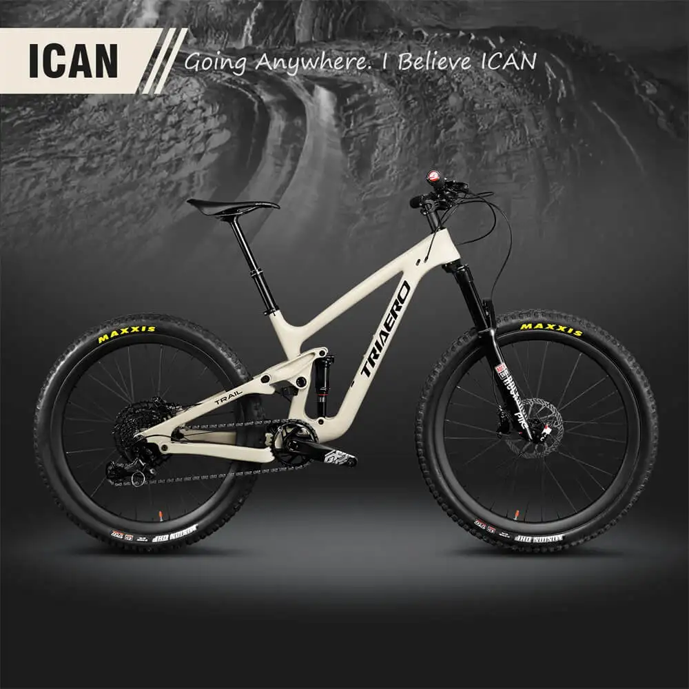 27.5Er Trail Mtb Mountain Bike 27.5 "Plus Carbon Trail Sospensione Telaio Corsa 130Mm Xs/S/M/L/Xl