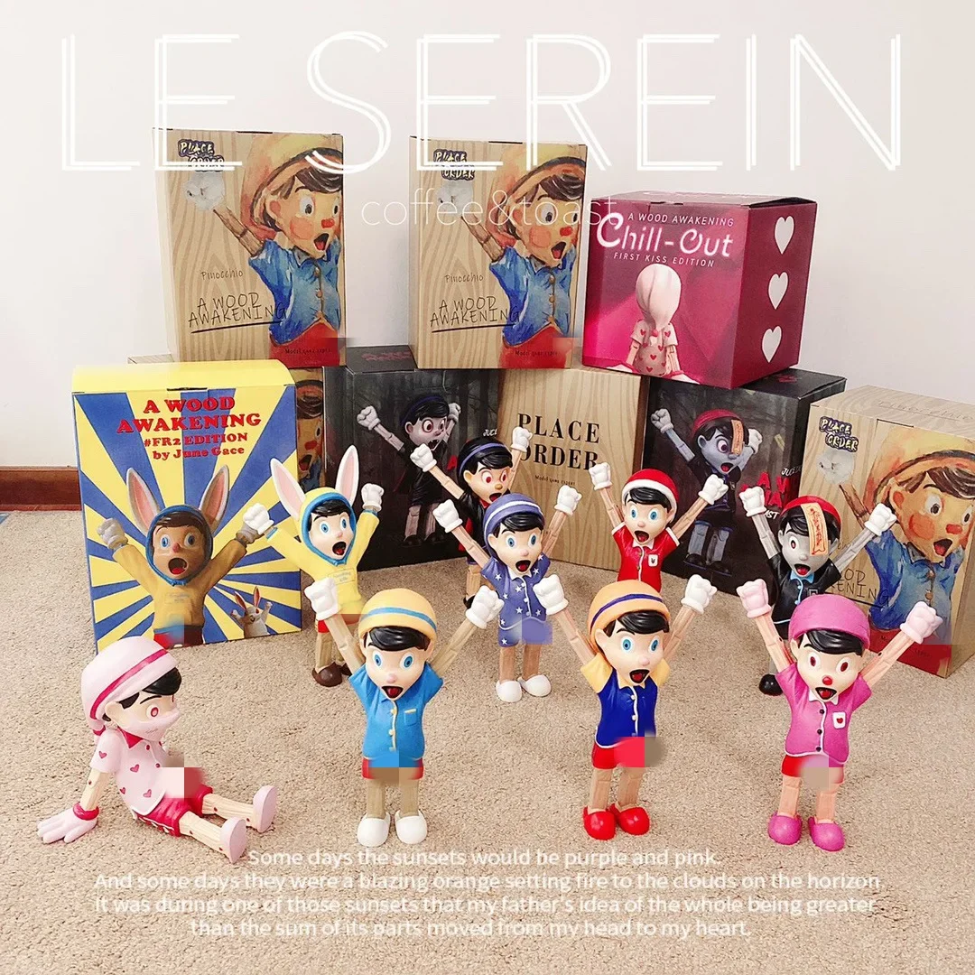 Ornamento In Resina Pinocchio Originale Disney Cartoon Resin Anime Figure Trend Gift Toy Room Decoration Doll