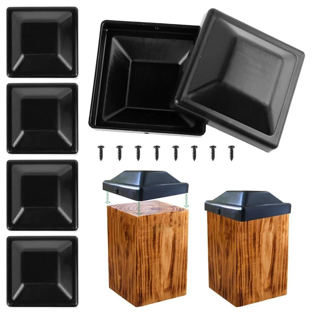 4X Recinzione Post Cap Copertura Protezione Edifici Da Giardino Recinzione Post Cap Post Cap Protezione Pali Esterni Forniture Da Giardino Ca/P