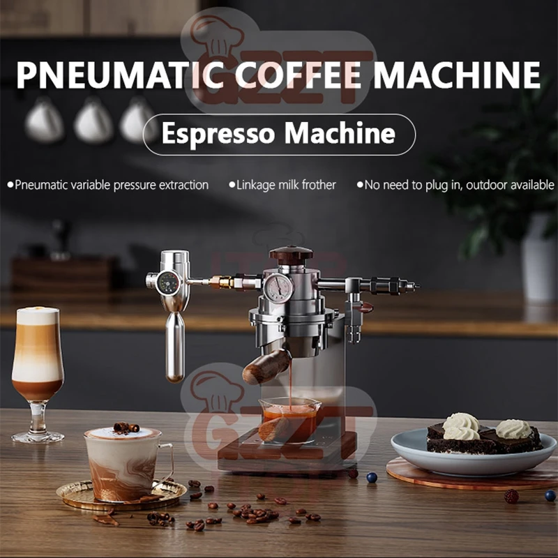 Gzzt Macchina Da Caffè Pneumatica Per Uso Domestico Piccola Macchina Da Caffè Espresso Macchina Da Caffè Portatile A Pressione D'Aria Con Scatola Di C