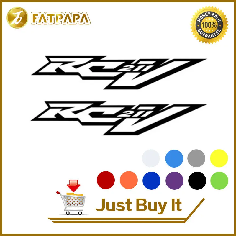 Ruote Della Bici Del Motociclo Serbatoio Carburante Carena Bagaglio Notebook Casco Moto Decals Sticker Fit Per Honda Rc211V
