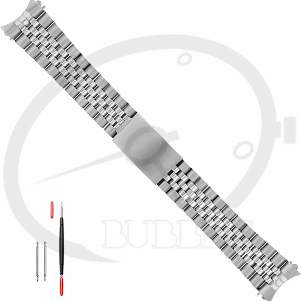 18Mm 19Mm 20Mm Argento Oro 2 Toni Oro Jubilee Cinturino Adatto Per Skx 007 005 Rlx Datejust 16013,16200,16013 16233 16234