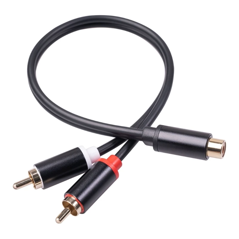 1 Rca Femmina A 2 Rca Maschio Cavo Splitter Rca Y Splitter Cavo Convertitore Cavo Per Lettore Subwoofer Sistema Auto