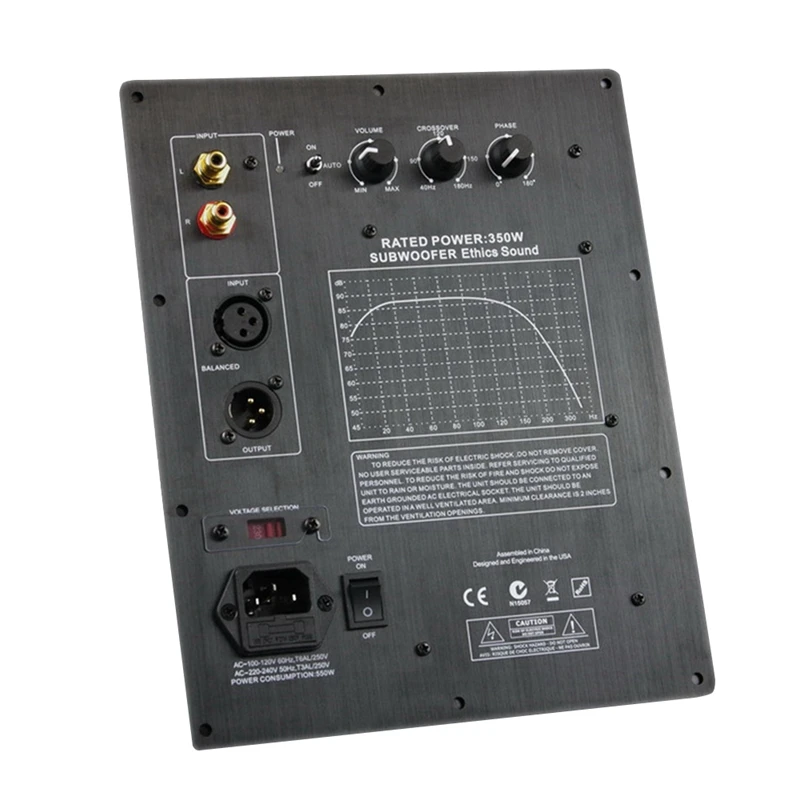 Hifi Mono 350W Heavy Duty Subwoofer Digital Active Amplifier Board Pure Bass Home Audio System