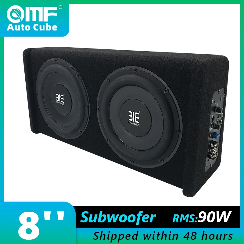 Auto Cube 2Ohm 90W Subwoofer Amplificato Car Audio Tc-0802 2Pcs Altoparlanti Full Range Da 8 Pollici Sistema Audio Subwoofer Integrato