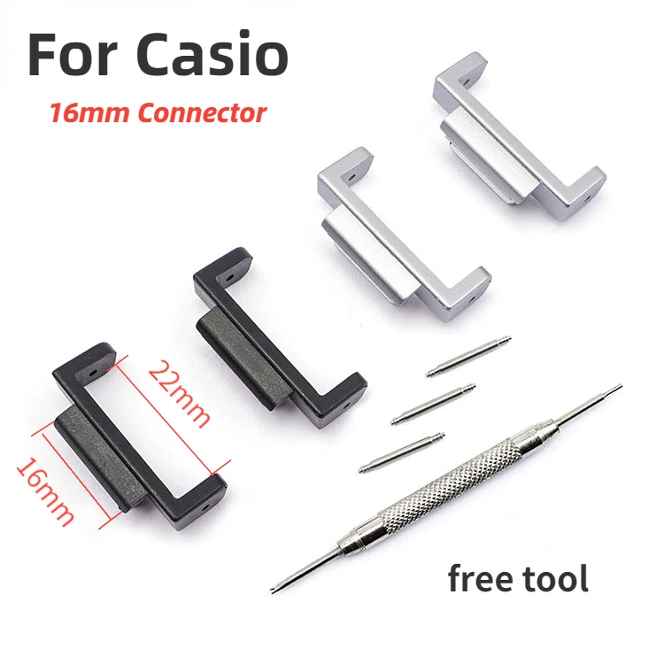 Connettore In Plastica Da 16Mm Per Casio Ga-110/100/120 Dw5600 Gw-6900 Dw-9052 Adattatore Per Cinturino Accessori Per Orologi