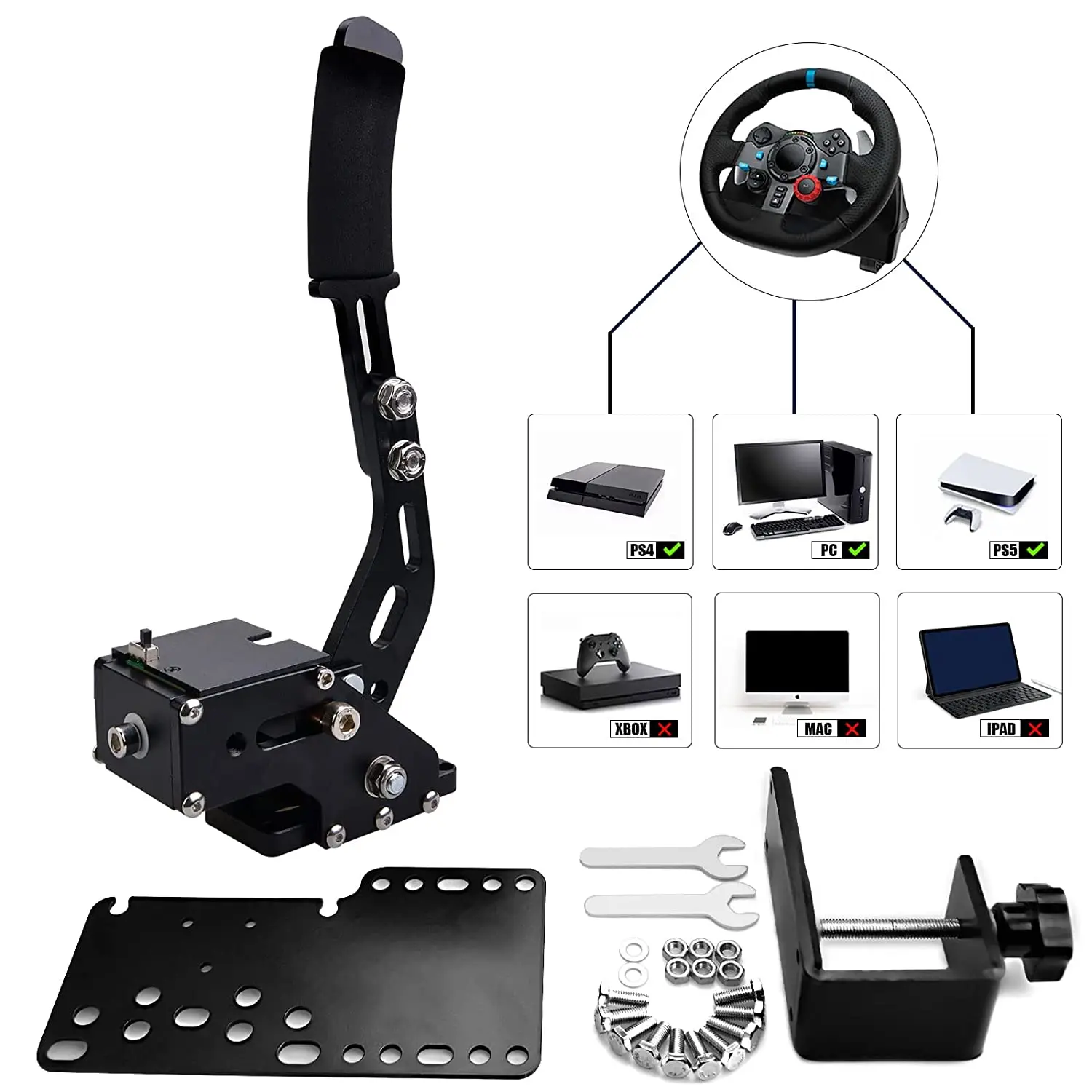 Ps4 Ps5 Pc Usb Handbrake Suit Per Logitech G25/G27/G29 T500 Sistema Frenante Racing Game Part