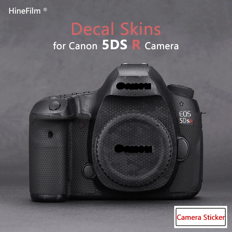 5Dsr 5Ds Fotocamera Premium Decalcomania Pelle Per Canon Eos 5Ds / Eos 5Ds R Fotocamera Copertura Antigraffio Protezione Avvolgente Adesivo