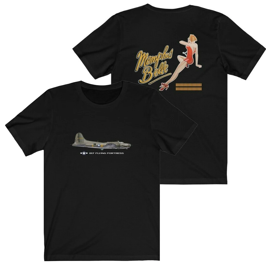 Wwii Usaf Memphis Belle B-17 Flying Fortress Bomber T-Shirt 100% Cotone O-Collo Manica Corta Casual T-Shirt Da Uomo Taglia S-3Xl
