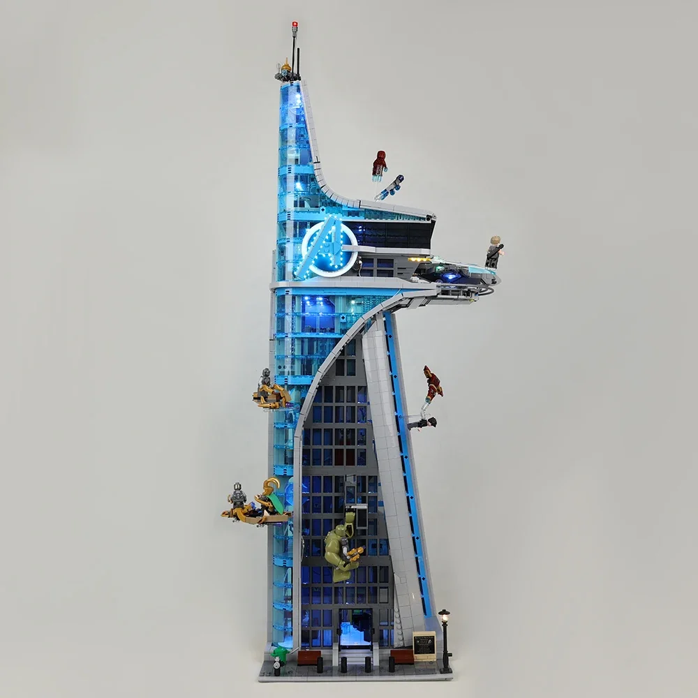 Nessun Modello Di Set Di Luci A Led Per The Avengers Tower 76269 Building Blocks Mattoni Da Collezione Giocattoli Fai Da Te Solo Kit Di Illuminazione