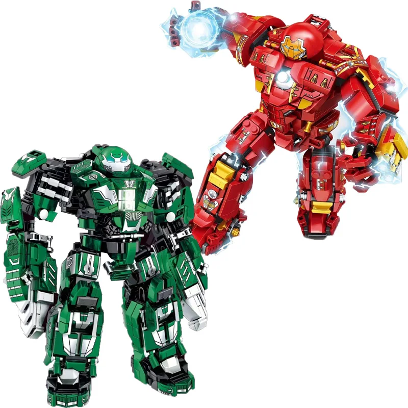 Disney Avengers Hulk Buster Series Iron Man Model Building Blocks Regalo Giocattolo Educativo Per Bambini