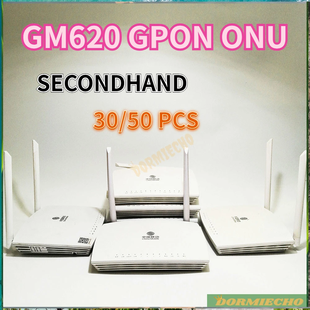 Originale 30/50 Pz Gm620 Usato Ont Onu 1Ge + 3Fe + Wlan + 2.4G & 5G + Ac Gpon Wifi Router Versione Inglese Modem In Fibra Ottica