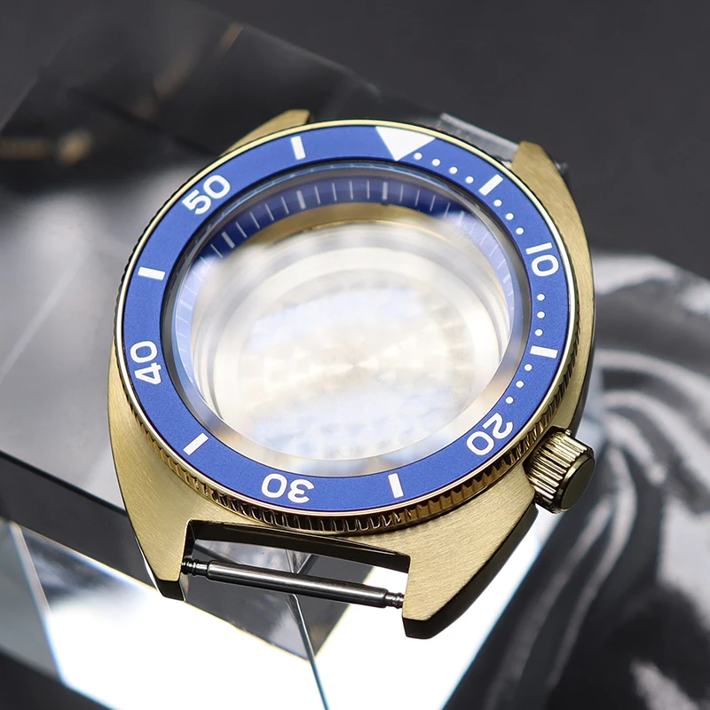41Mm Gold Case Skx007 Skx009 Skx013 Mod Parts Orologio Da Uomo Per Seiko Tuna Turtle Sapphire Crystal 28.5Mm Dial Nh35 Nh36 Movement