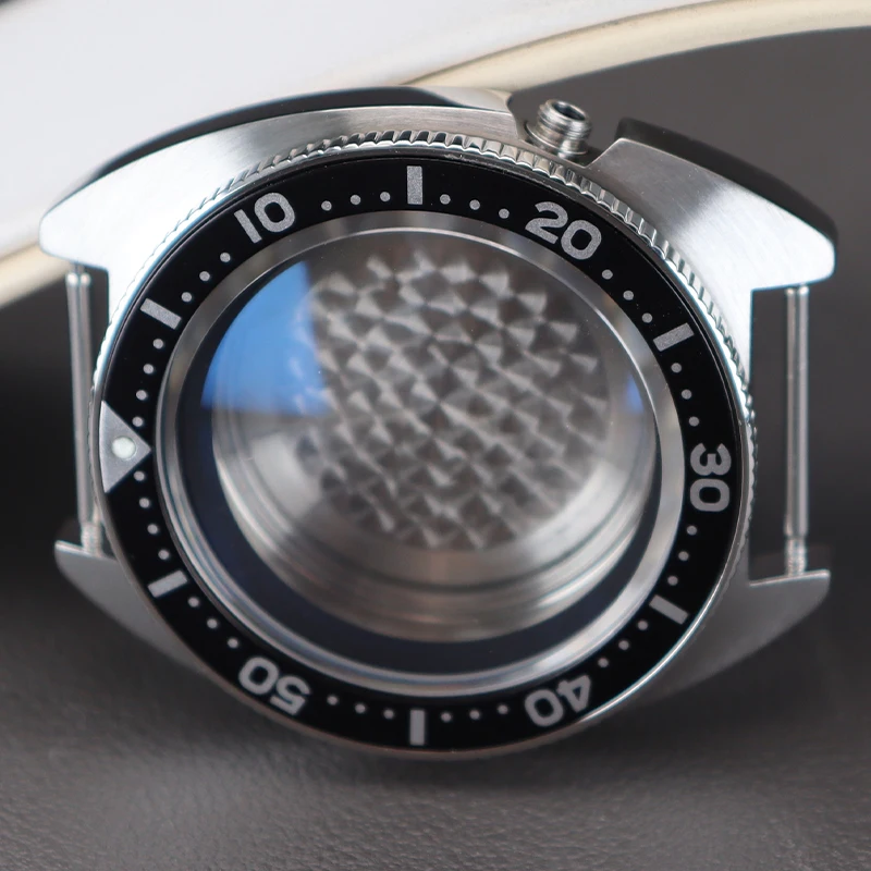 Custodia Per Tonno Da 41Mm Mod Skx 007 Accessori Per Cassa Dell'Orologio Adatto Per Seiko Nh34 Nh35 Nh36 38 Movimento 28.5Mm Quadrante Nero Anelli Per