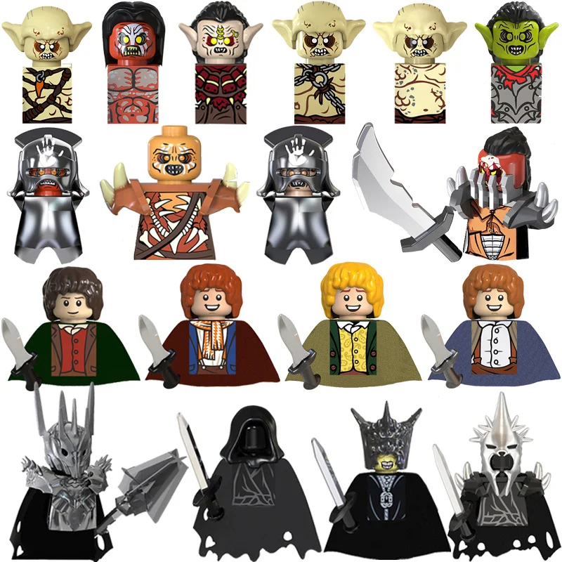 Nuovo Film Classico Signore Degli Anelli Mini Action Figures Hobbits Frodo Baggins Doll Building Blocks Assemblaggio Modello Giocattoli Regalo Per Bam