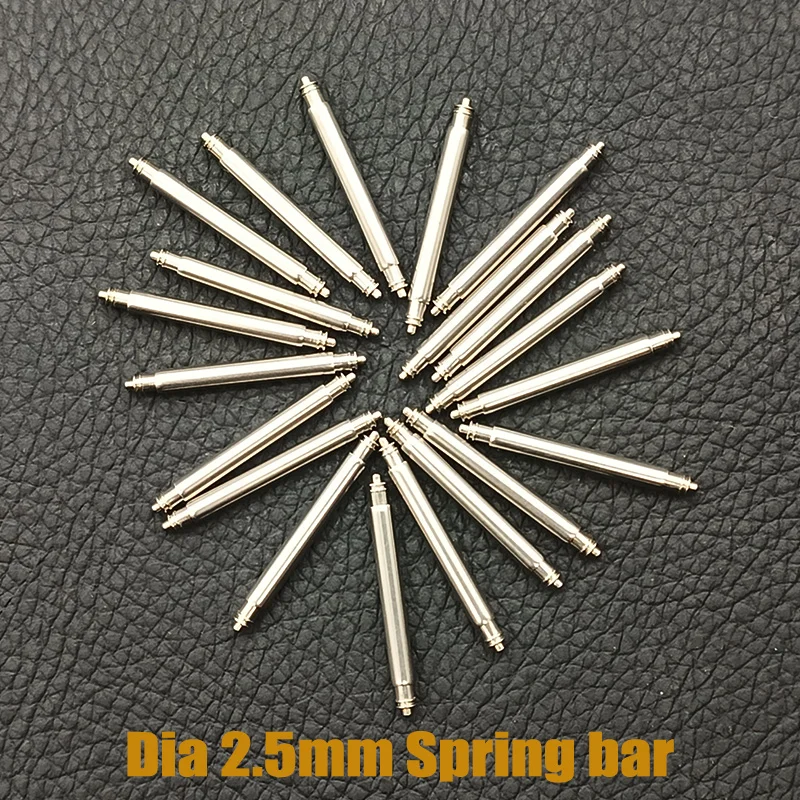 2/4Pcs Fat Spring Bar 20Mm 22Mm Pin Di Collegamento Del Cinturino Con Punta Da 1.0Mm Adatto A Seiko Citizen Diver Orologi Band Dia 2.5Mm Spring Bar