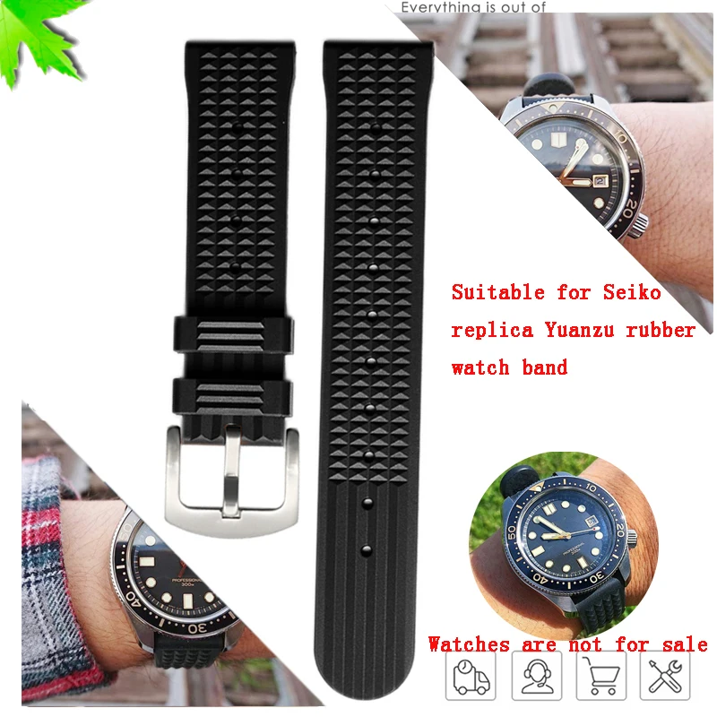 Cinturino In Gomma Impermeabile Per Seiko Citizen Iwc Waffle Strap Bracciali Mens Diver Cinturino Sportivo In Silicone 20Mm 22Mm