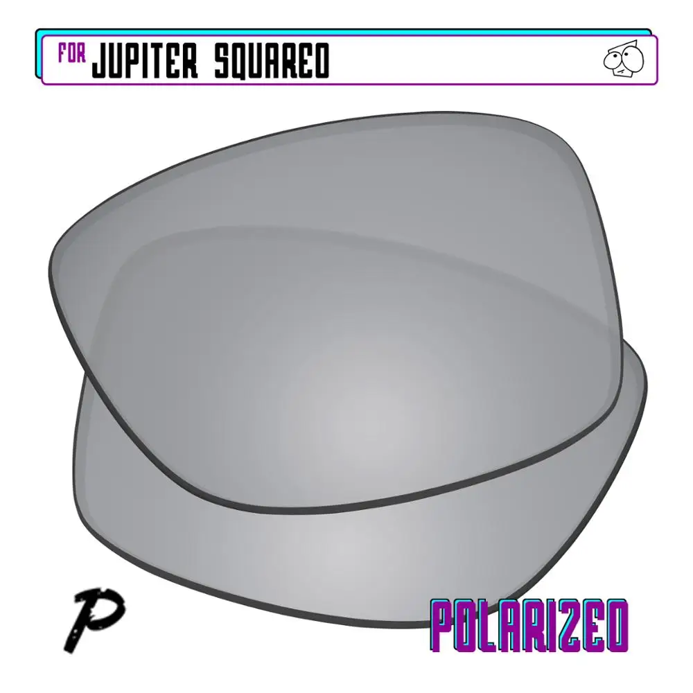 Ezreplace Jupiter Squared Occhiali Da Sole Polarizzati Lenti Di Ricambio Per-Oakley-Argento P